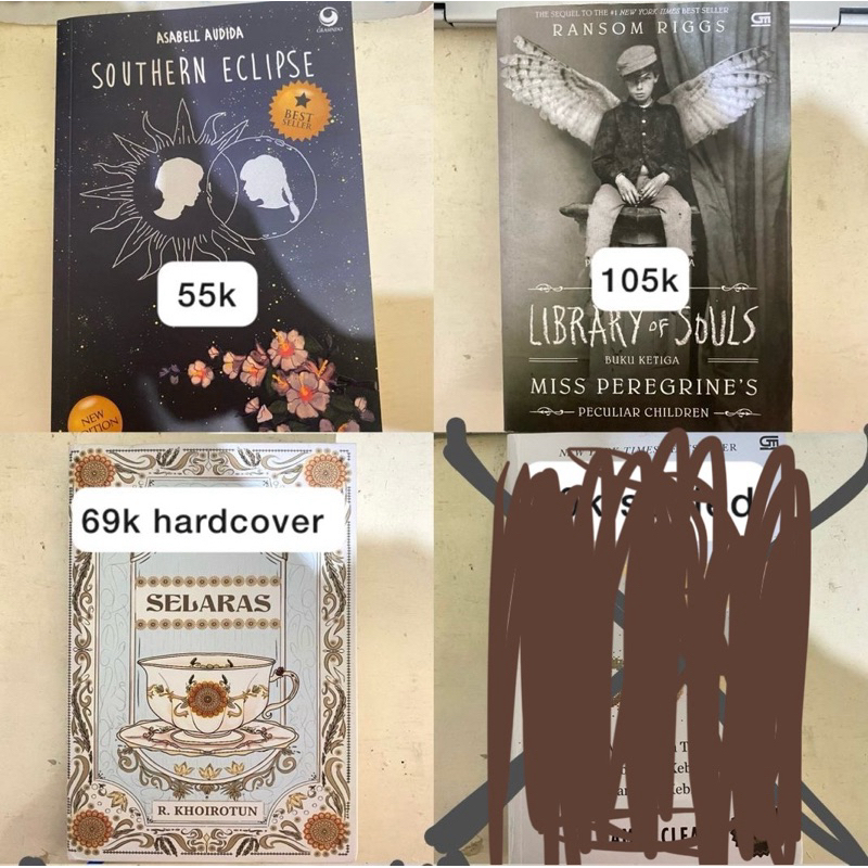 Preloved Buku Novel Library of Souls, Southern Eclipse, Selaras