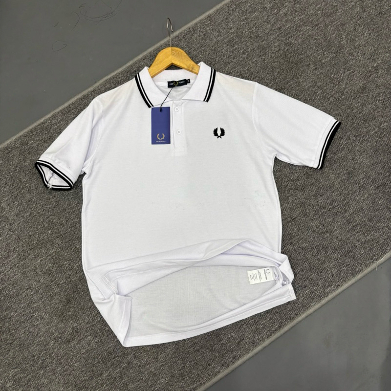 POLOSHIRT FRED P TWIN PUTIH FUL TAG