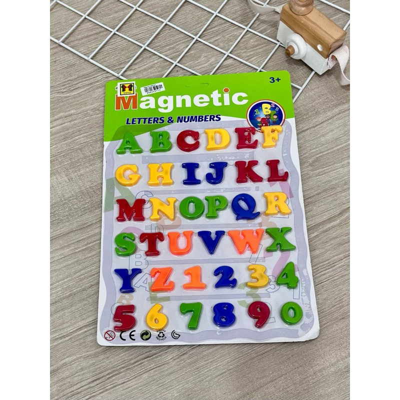 Magnetic Let & Num / Mainan anak / Belajar huruf angka / Preschool / Toddler / Magnetic letters and 