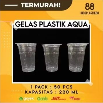 GELAS KOPI PLASTIK UKURAN 220ML