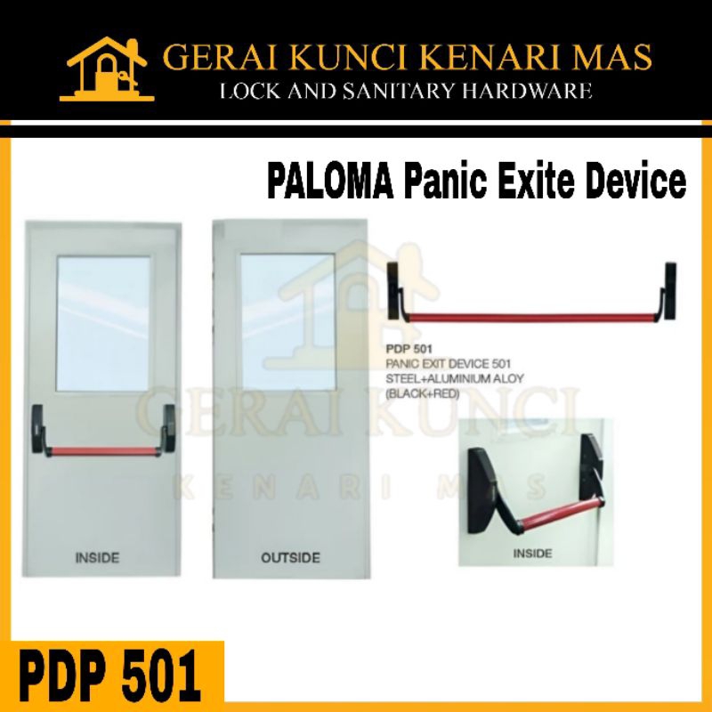 PALOMA PDP 501 Panic Door Exit Device Handle Pintu Darurat