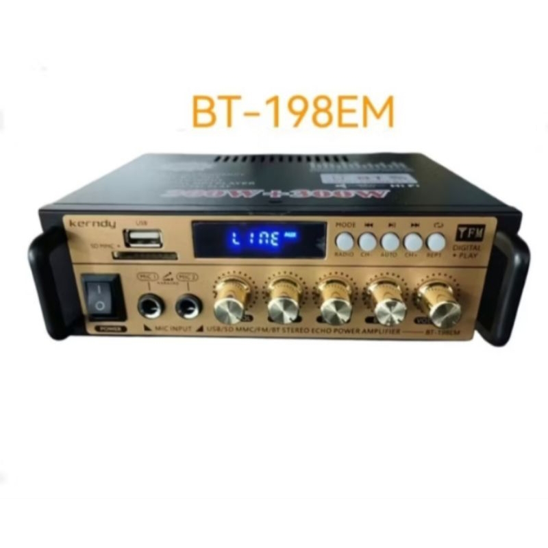 POWER AMPLIFIER WIRELESS KARAOKE BT-198B AMPLIFIER BLUETOOTH / AMPLIFIER KARAOKE WIRELESS