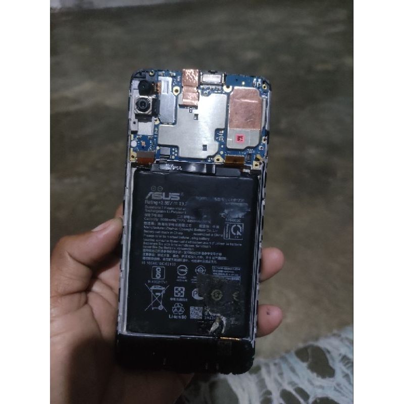 baterai asus zenfone max pro m2/max pro m1 copotan