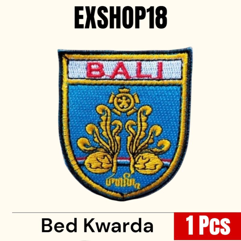 Bed Kwarda Pramuka BALI Bordir / Badge Logo Kwarda Bali Bordir