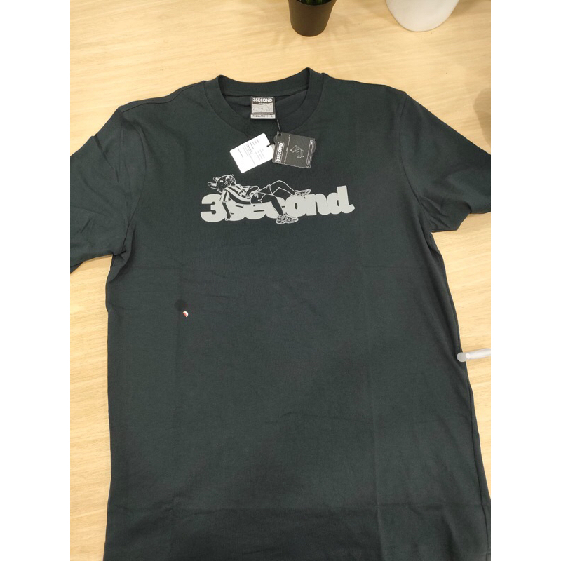 KAOS POLOS PRIA HITAM | 3 SECOND ORIGINAL