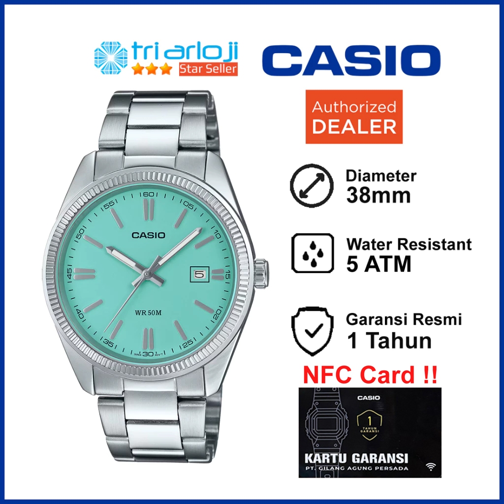 CASIO MTP-1302PD-2A2VEF Jam Tangan Pria Analog MTP-1302PD-2A2 MTP1302D MTP1302PD