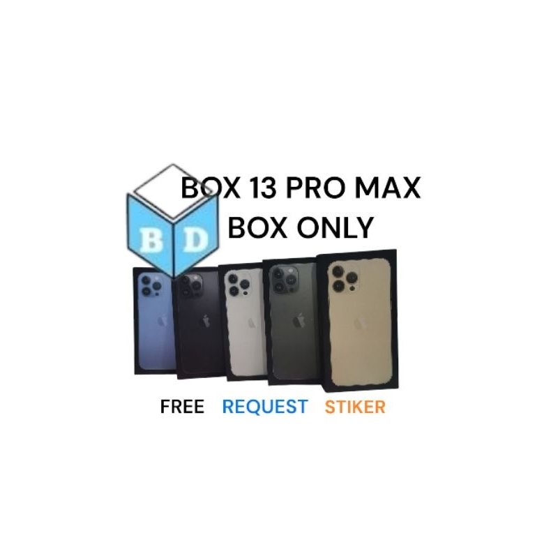 

BOX/KOTA 13 PRO MAX BOX ONLY, WARNA LENGKAP