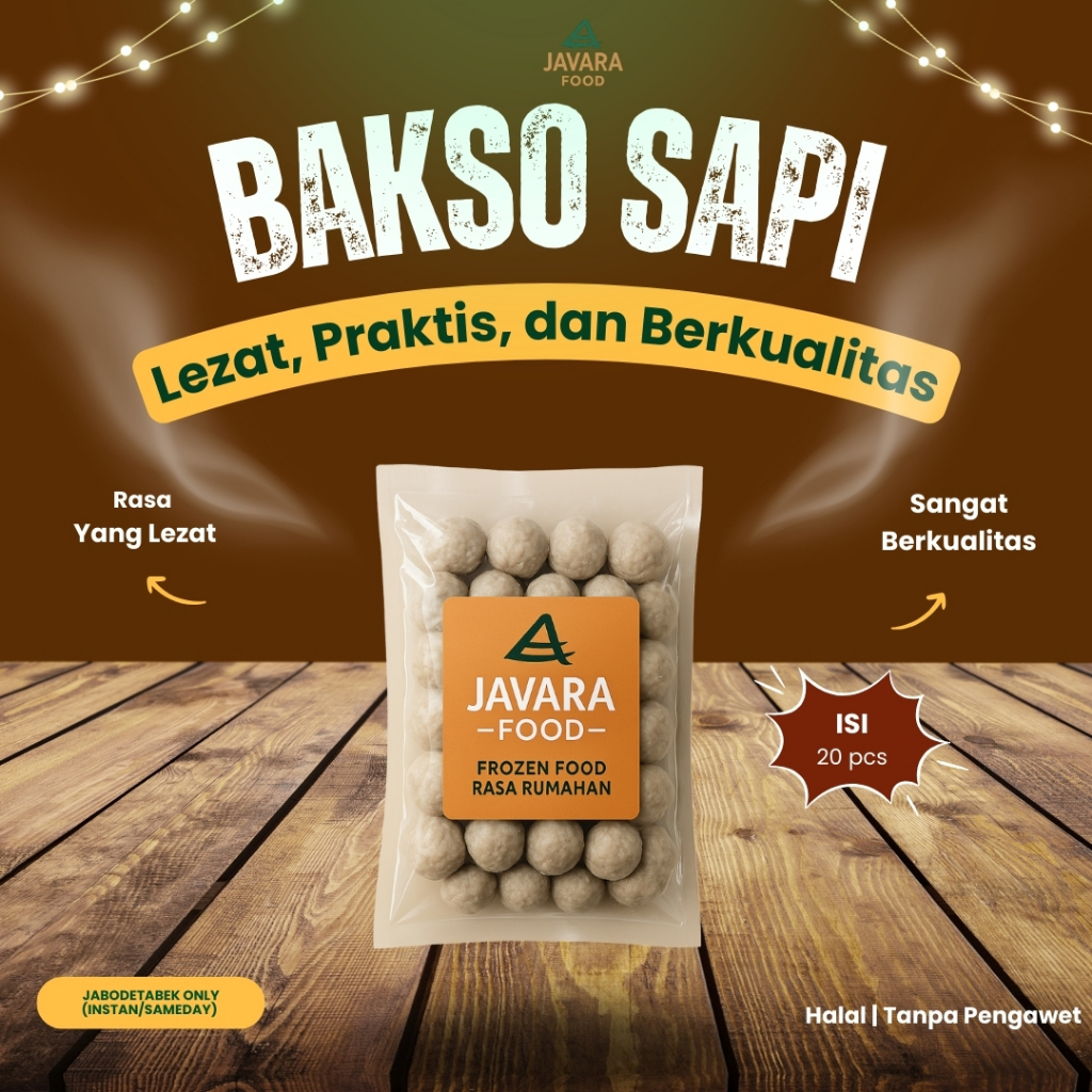 

Bakso Kecil Isi 20 Bakso Sapi Kecil Javara Food – Fresh & Gurih Setiap Hari