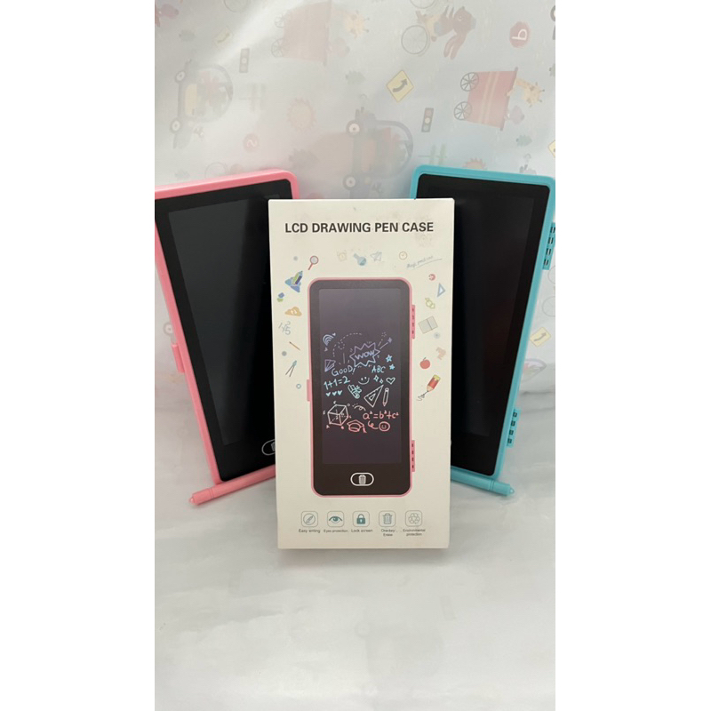 

Kotak Pensil Lcd murah Writing Drawing Box Case Ukuran Besar Pencil Drawing Pad Edukasi 2in1