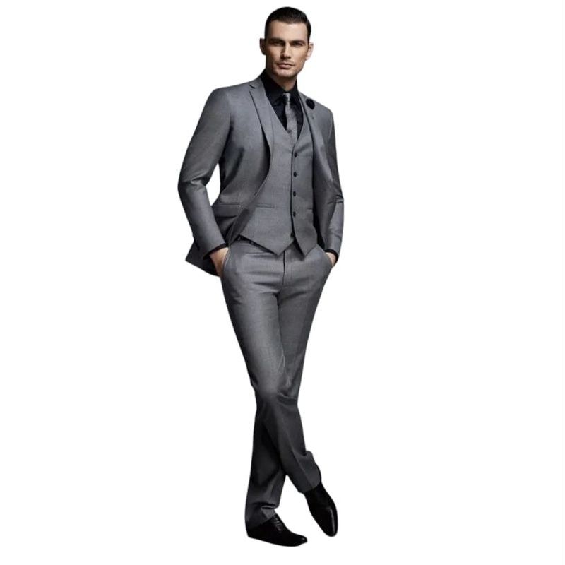 1setelan jas dan celana vest jas wedding jas nikah Jas setelan vest pria kasual