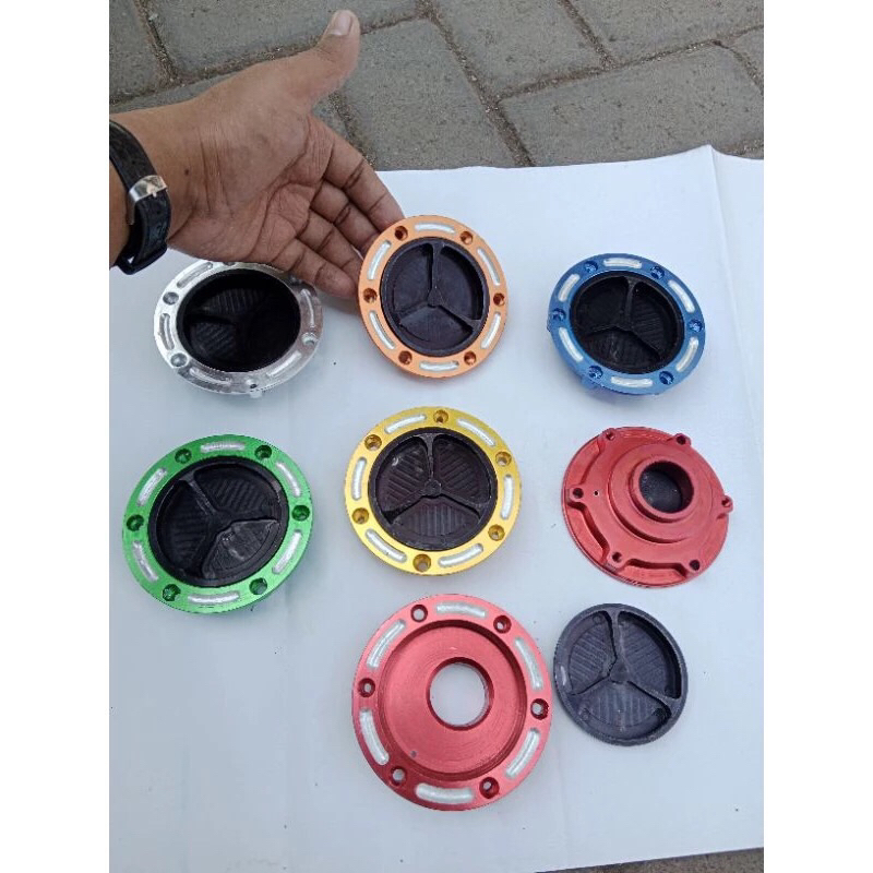 FUEL CAP TUTUP TANGKI NINJA 250 F1 /NINJA 250 KARBU /COVER TANGKI KAWASAKI NINJA FULL ALMUNIUM