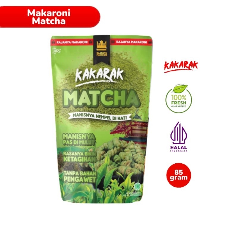 

KAKARAK - Makaroni Fusilli Rasa Matcha 85gr