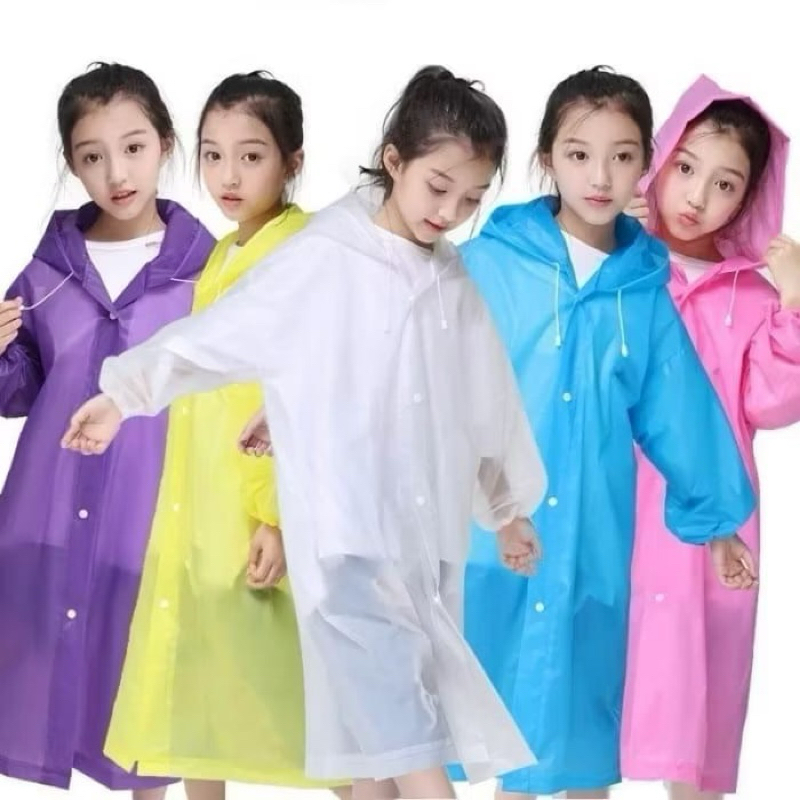 [Moon Baby] Jas Hujan EVA / Jas Hujan Plastik Tebal / Jas Hujan Poncho / Emergency Raincoat / Jas Hu
