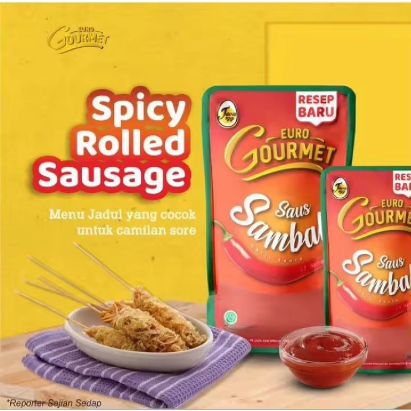 

Euro Gourmet Saus Sambal Saus Cabe Chili Sauce 500gr