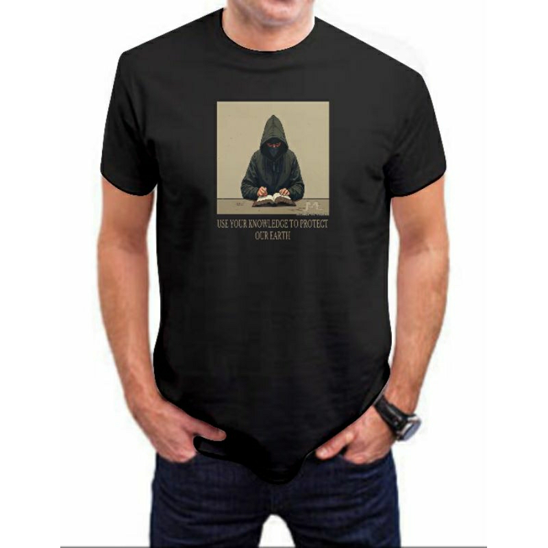 KAOS COTTON COMBED 24s , A MYSTERIOUS MAN IN HOODIE