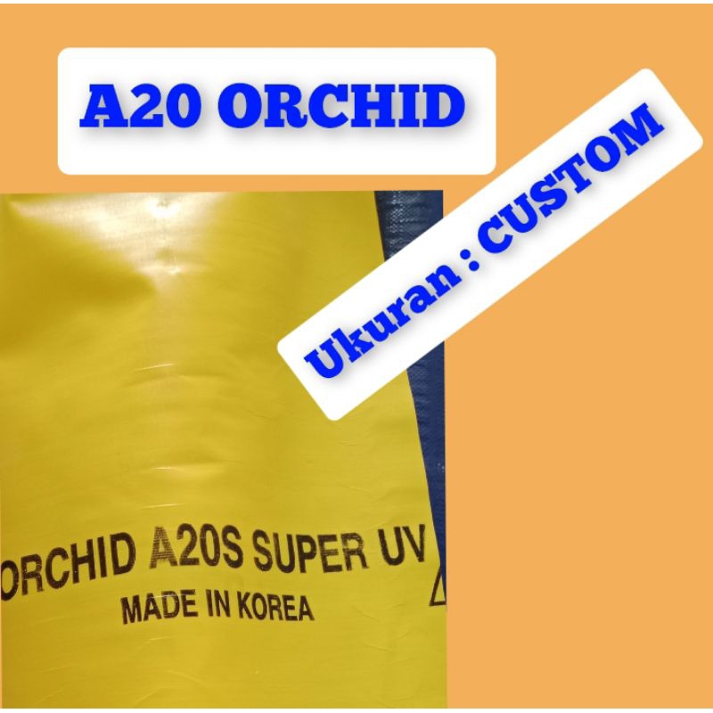 Terpal A20 ORCHID SUPER UV ukuran bebas reques ( custom)