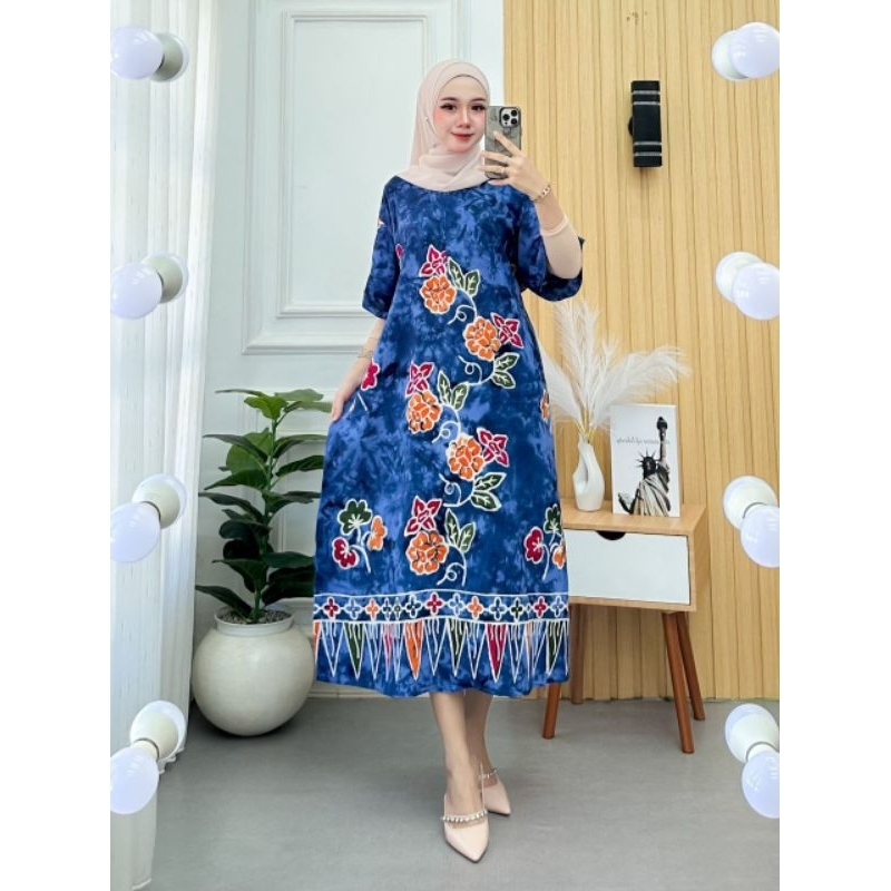 Haiza Fashion Store || daster jumbo cap || daster batik || daster jumbo nyaman || pakaian jumbo