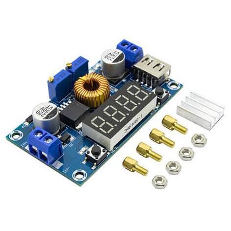 XL4015 DC-DC Adjustable Step Down Module 5A with USB Voltmeter CC CV