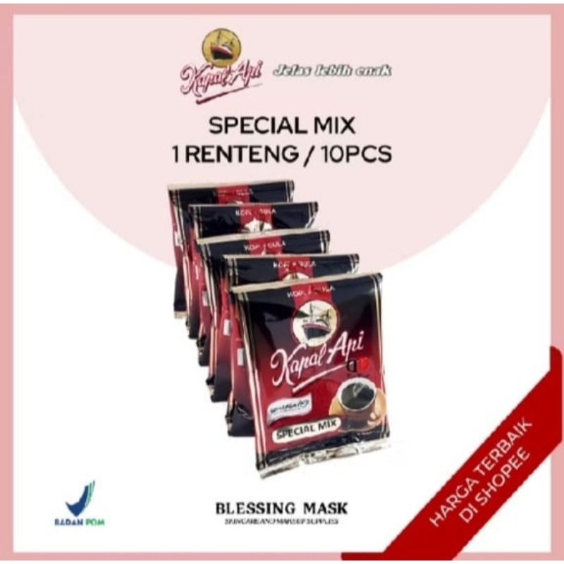 

kopi kapal api spesial mix gula 1 renceng isi 10 pcs