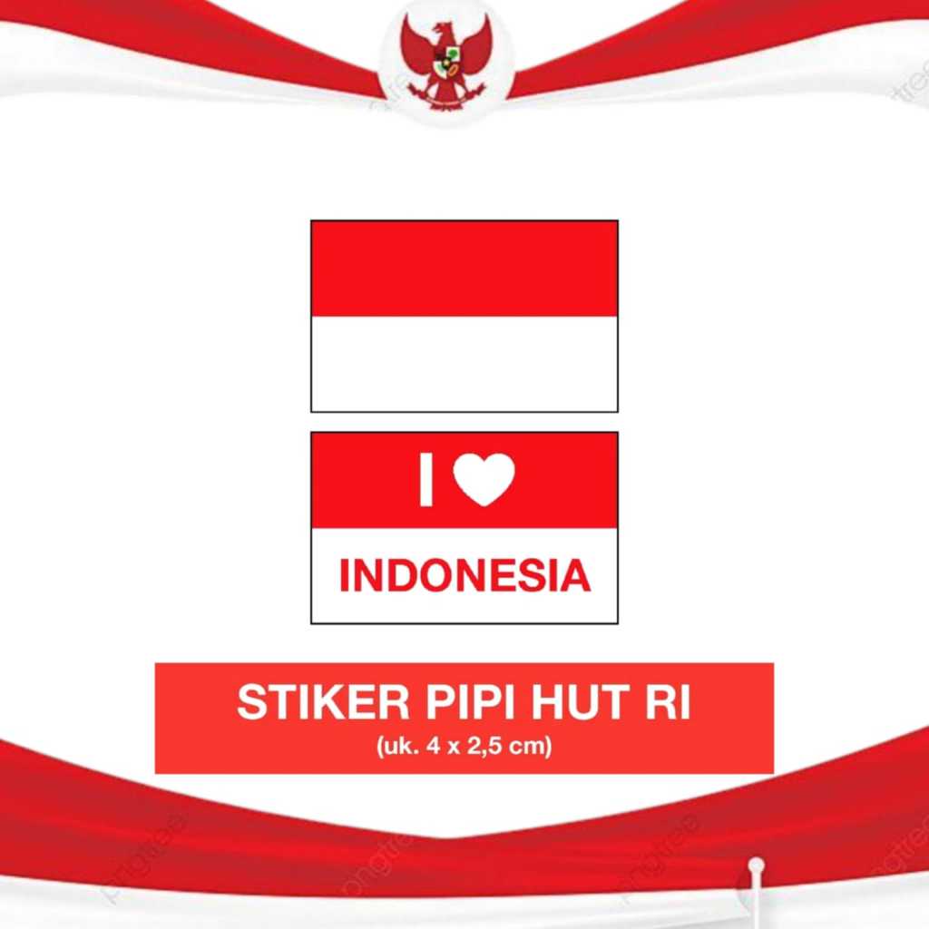 

[ Isi 90Pcs ] Stiker Pipi / Stiker Merah Putih / Stiker Bendera Tempelan Hut Ri 17 Agustus