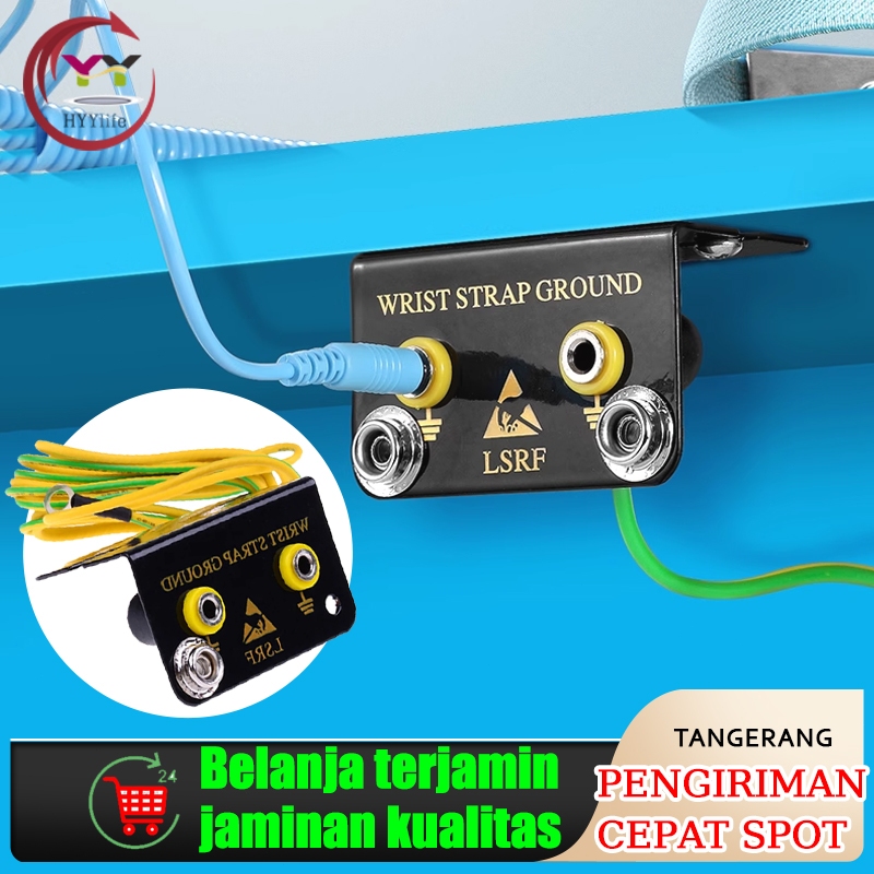 ESD Anti Static Socket Ring Ground Connector Wrist Strap LSRF L-type