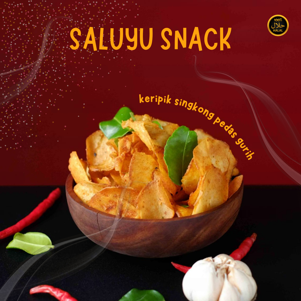 

Keripik Singkong Pedas / Pikset / Kripset SALUYU ukuran 250gr, 500gr, 1kg