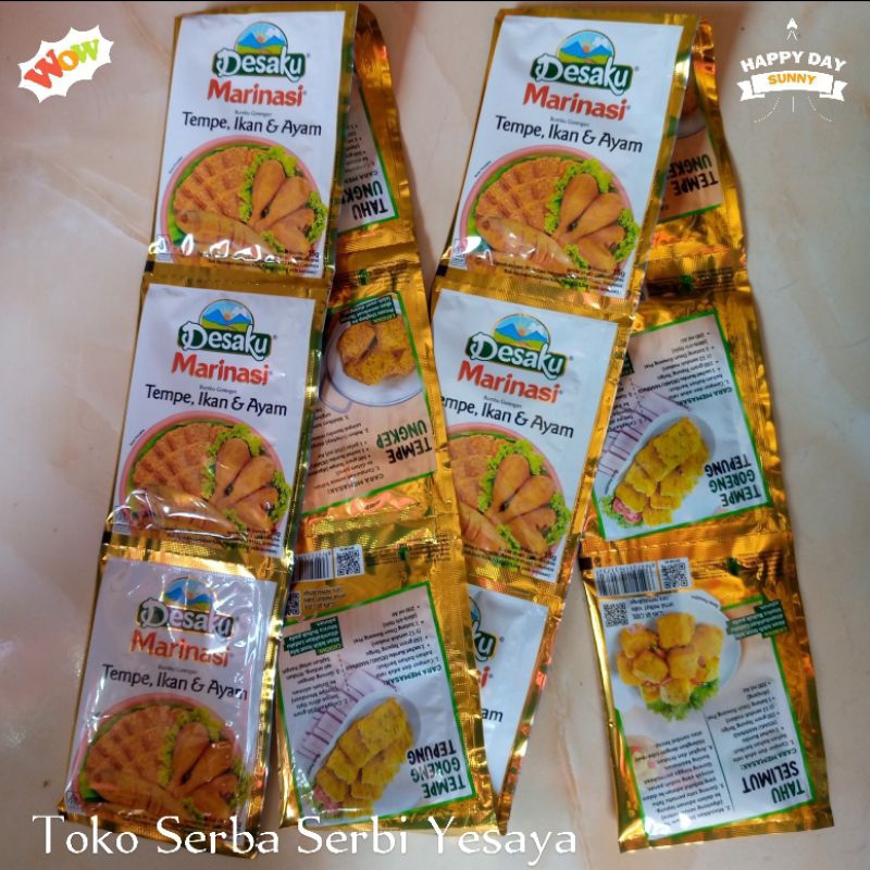 

Desaku Marinasi Bumbu Gorengan Tempe, Ikan & Ayam Renceng (12 pcs x 15 gr)