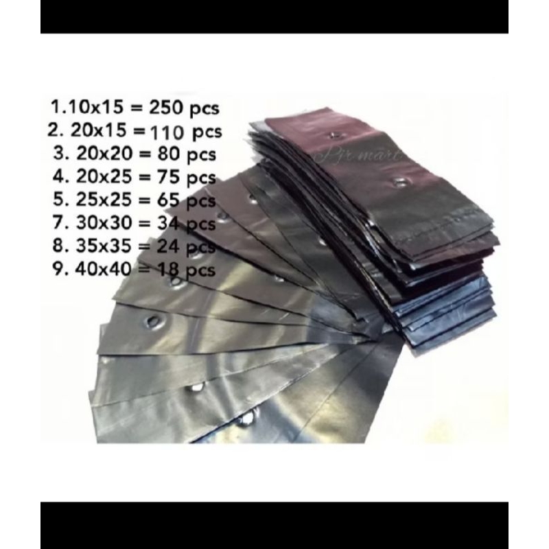 PAKET POLIBAG PLASTIK SERBA 15000 //POLIBAG SEMUA UKURAN //POLIBAG TANAMAN
