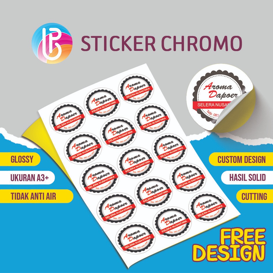 

Cetak Stiker Chromo Custom A3+