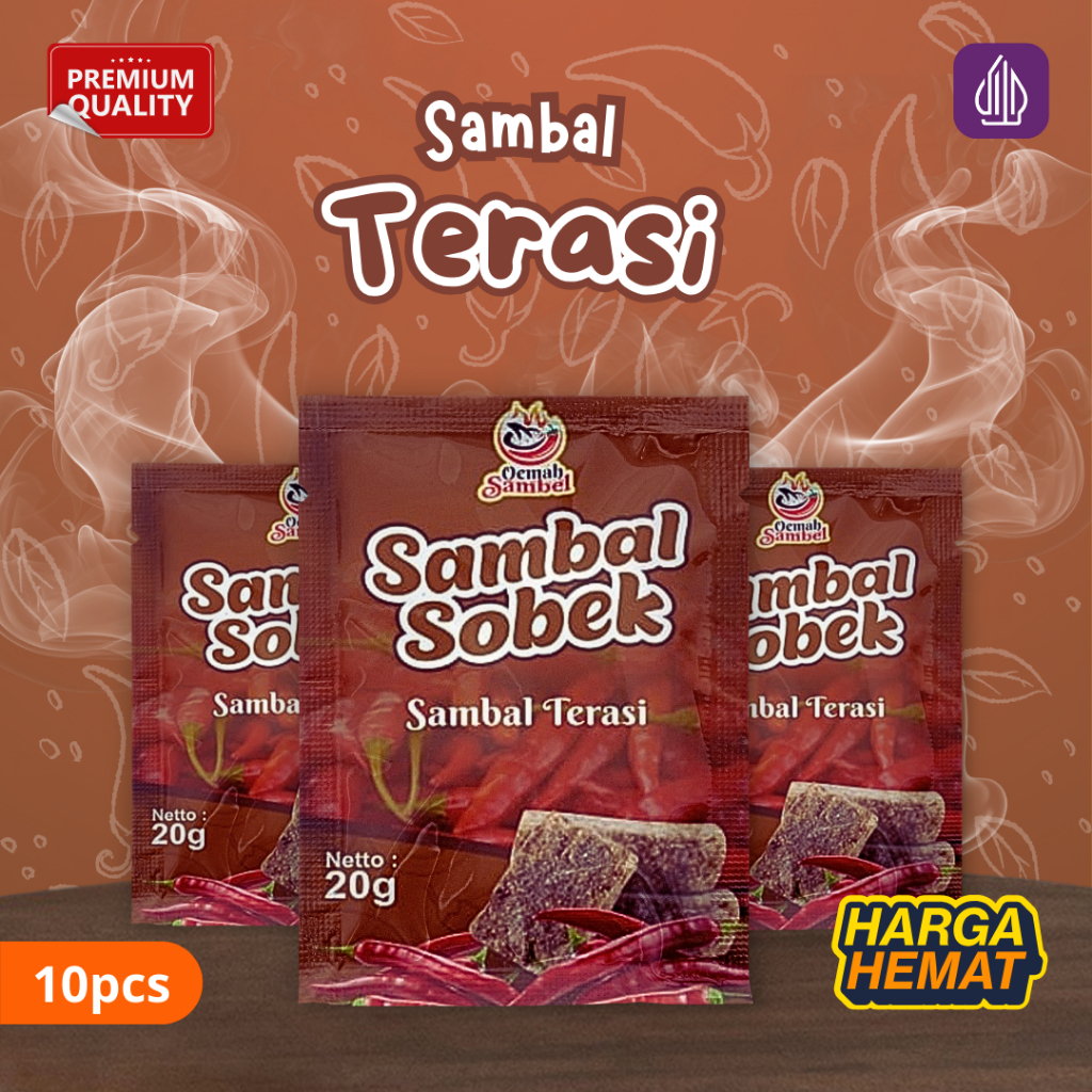 

Sambal Sobek - Paket Sambel Sachet Terasi Kemasan Praktis (10pcs)