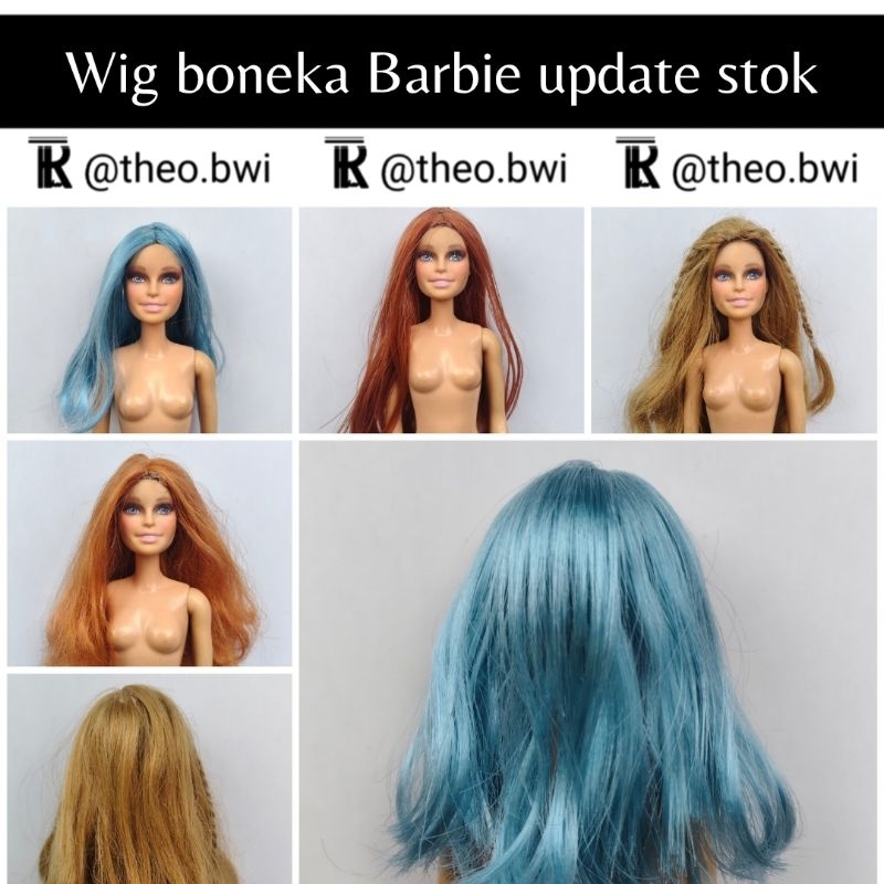koleksi terbaru wig untuk boneka sesuai foto ya, rambut palsu untuk boneka boneka rambut boneka rero
