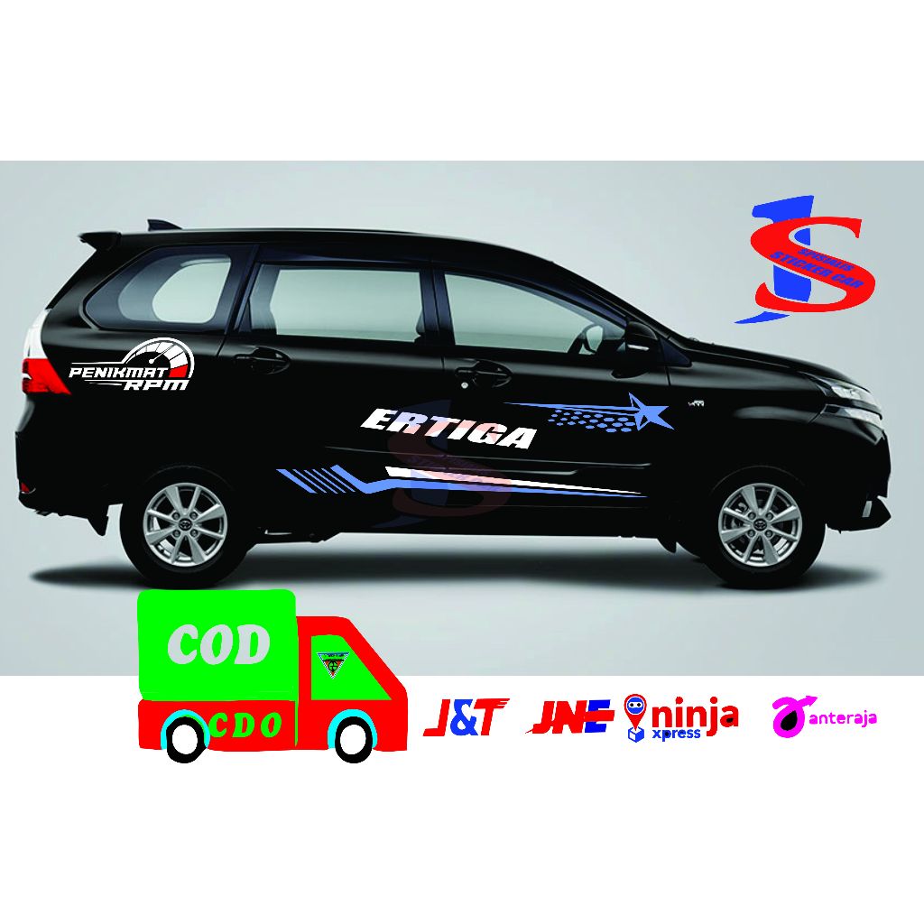 stiker mobil ertiga stiker cutting mobil ertiga stiker list body samping mobil ertiga