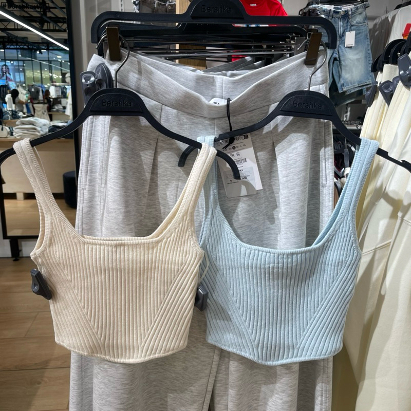 Tanktop Crop BERSHKA Women Jastip (jasa titip)