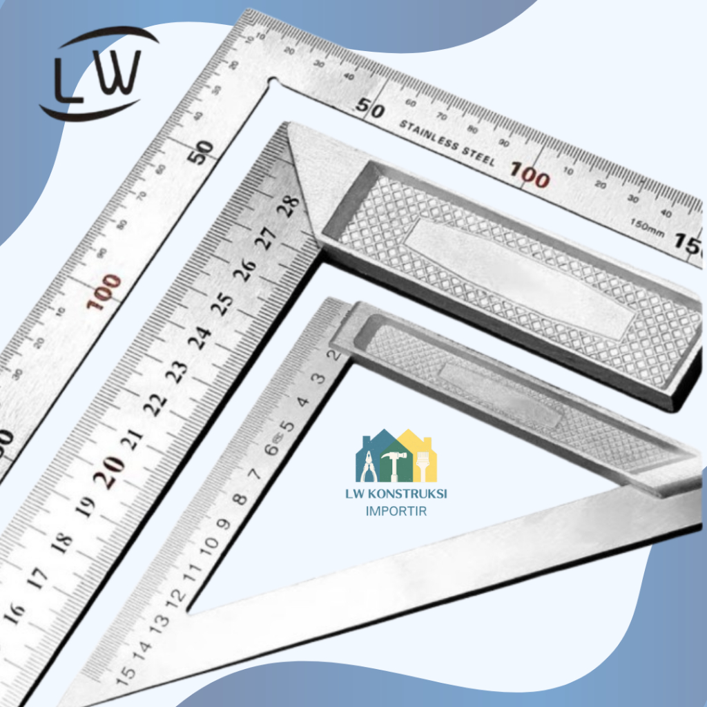 

PENGGARIS SIKU BESI TUKANG / TRIANGLE RULER - 150mm