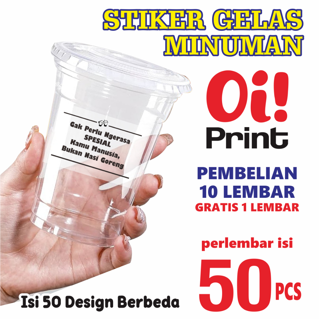 

STIKER MINUMAN, STIKER KATA-KATA BUAT CUP MINUMAN, STIKER CUP MINUMAN, STIKER KROMO, STIKER TRANSPARAN, STIKER QUATES, STIKER KATA KATA LUCU BUAT KEMASAN MINUMAN, PERLEMBAR ISI 50 PCS DESIGN BERBEDA