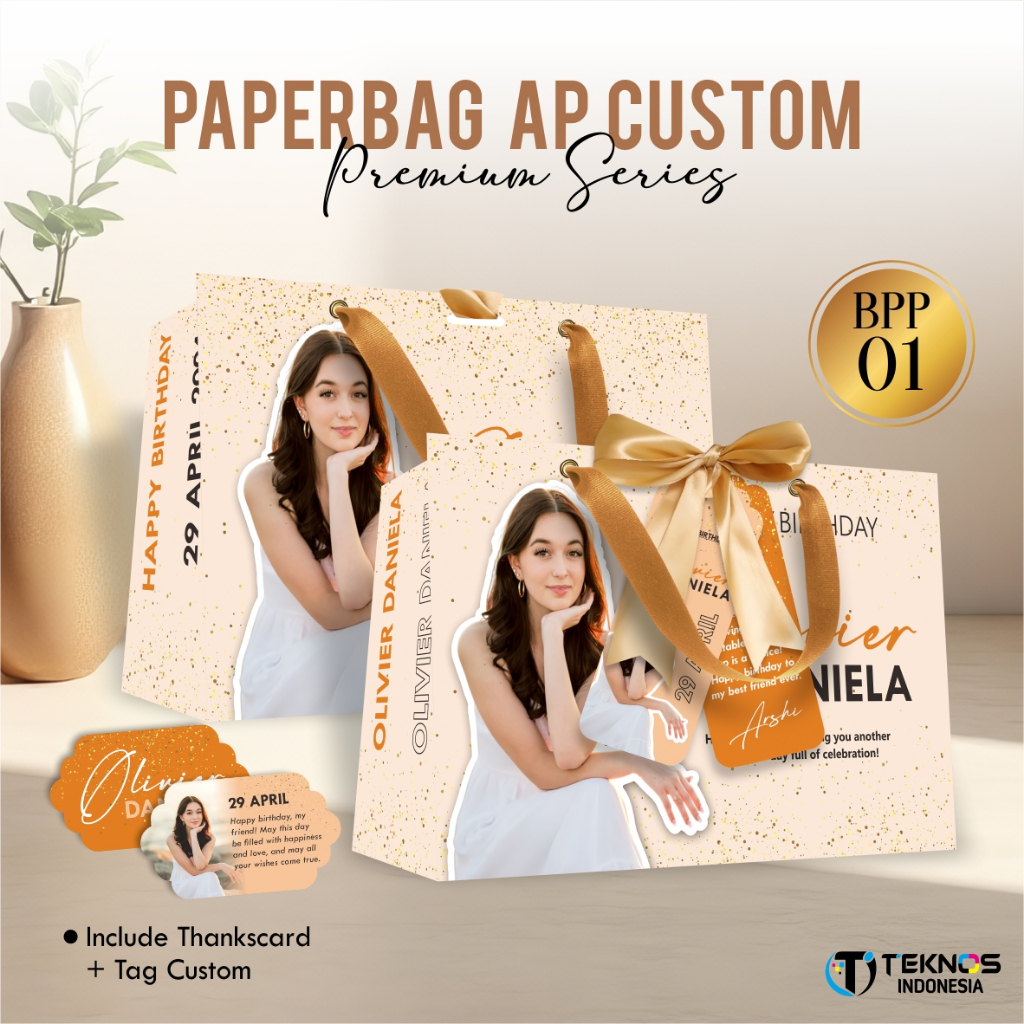 

PAPER BAG CUSTOM WAJAH UNIK - PAPERBAG BIRTHDAY PREMIUM PAPER (BPP) - PAPER BAG KADO MUAT BOX SEPATU