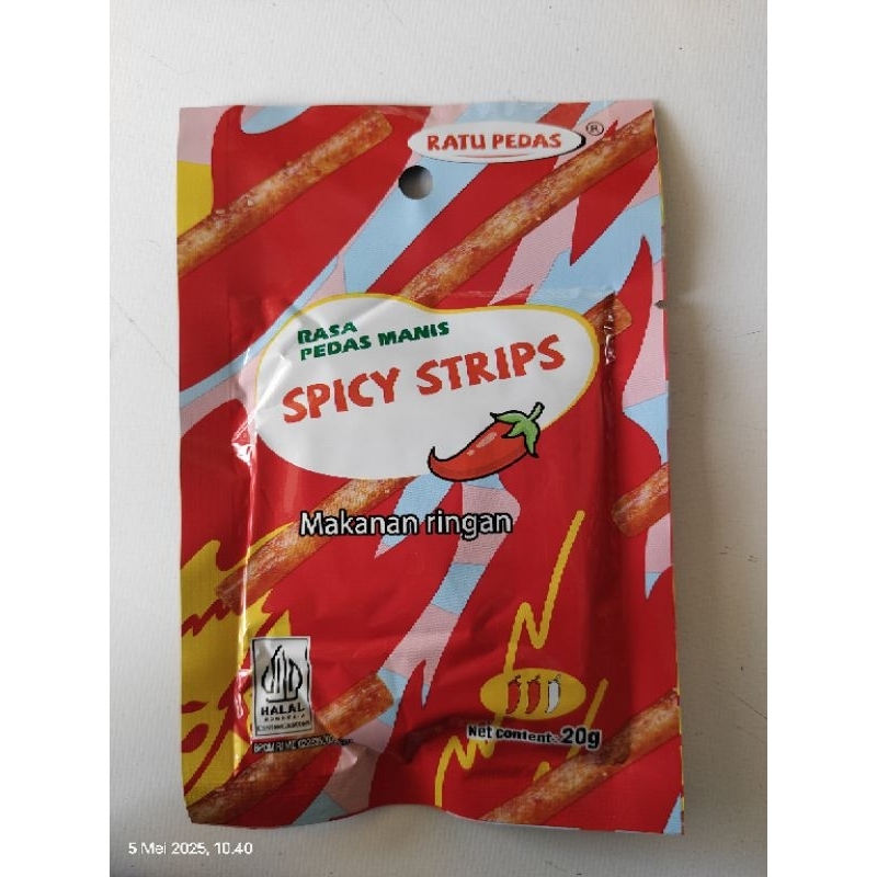 

spicy strips stik pedas