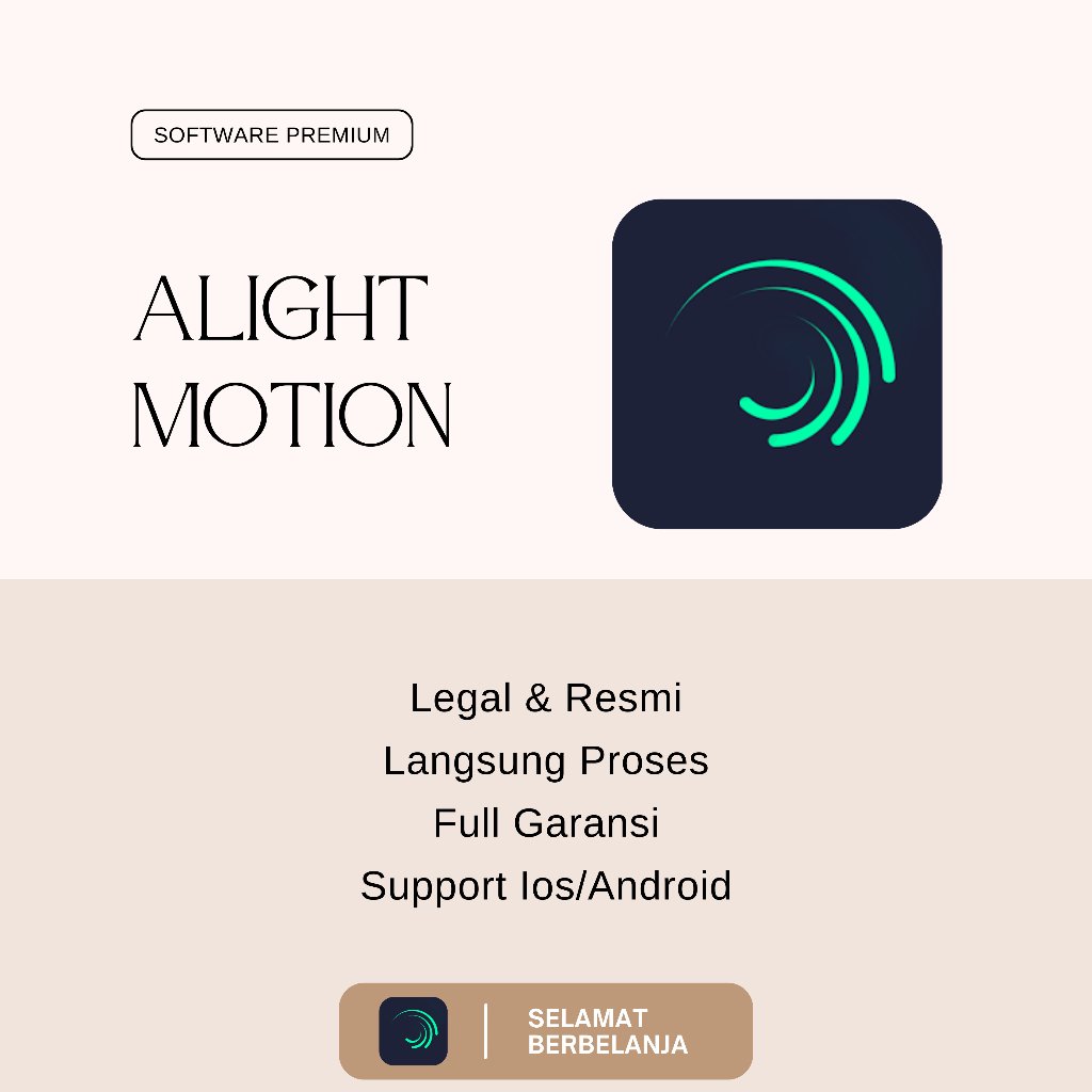 [PROMO] ALIGHT MOTION PREMIUM 1 TAHUN ALL DEVICE