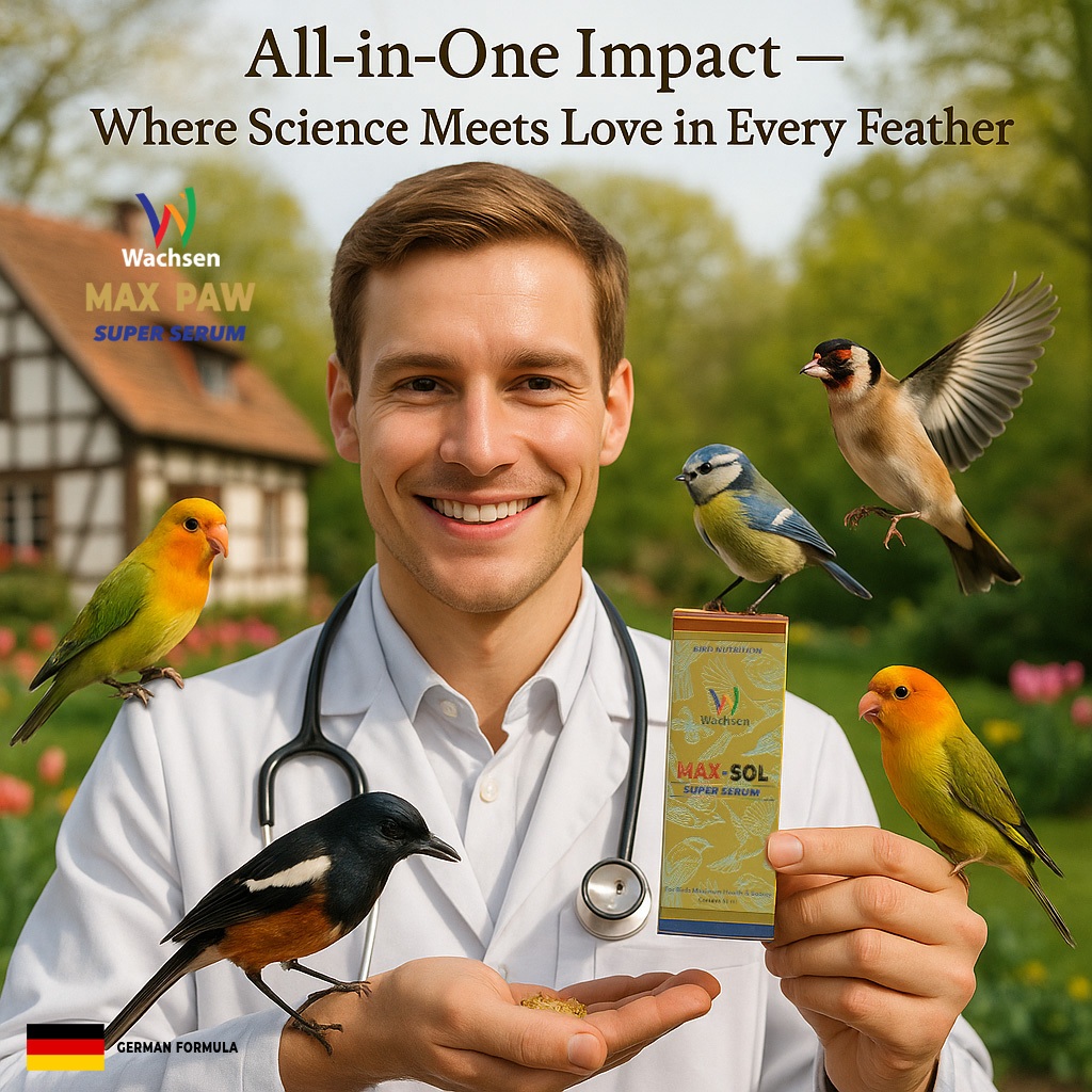 MAX SOL Super Serum Nutrisi Futuristik Nano Neuro Performa Burung Elite Lebih Dari Vitamin Burung