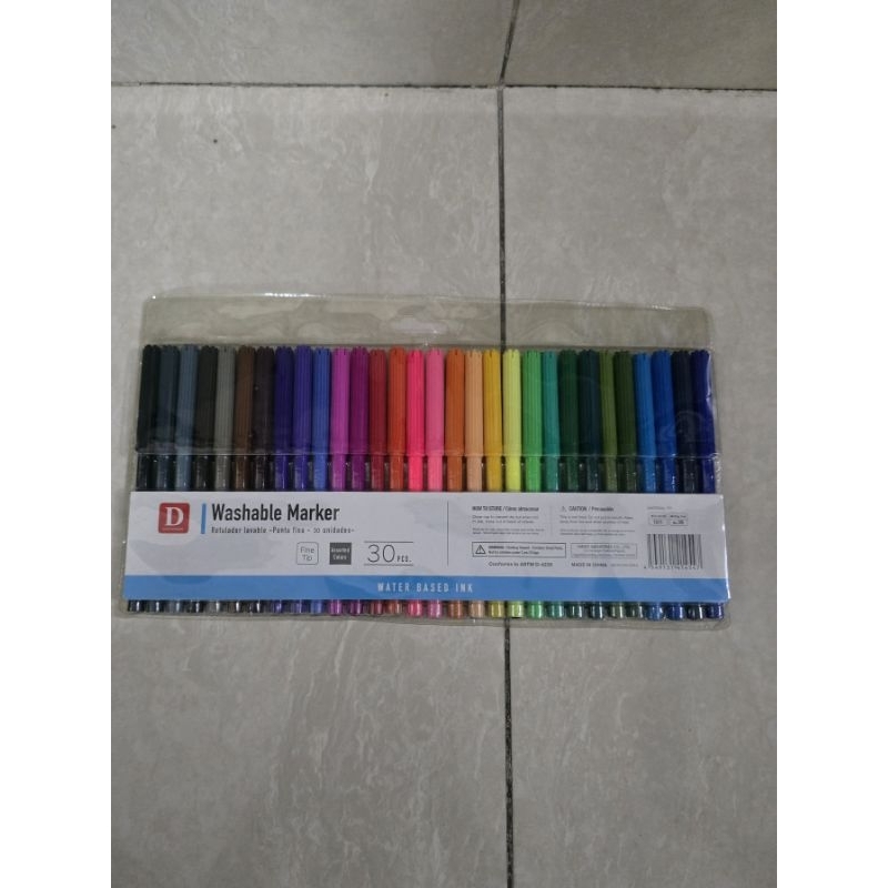 

Daiso Washable Marker 30 pcs