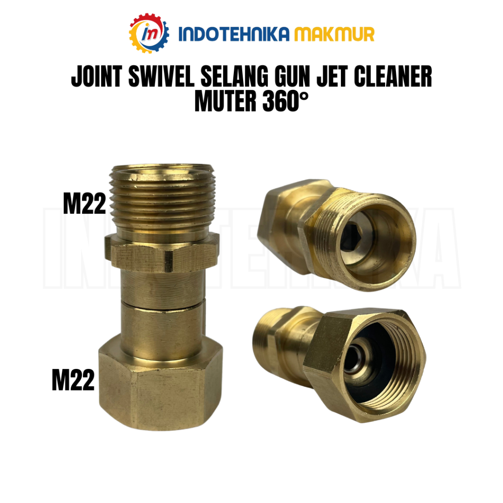 Swivel Joint 360 M22xM22 Double nepel Ql 2500 ,SuperJet 100s,Rpw100