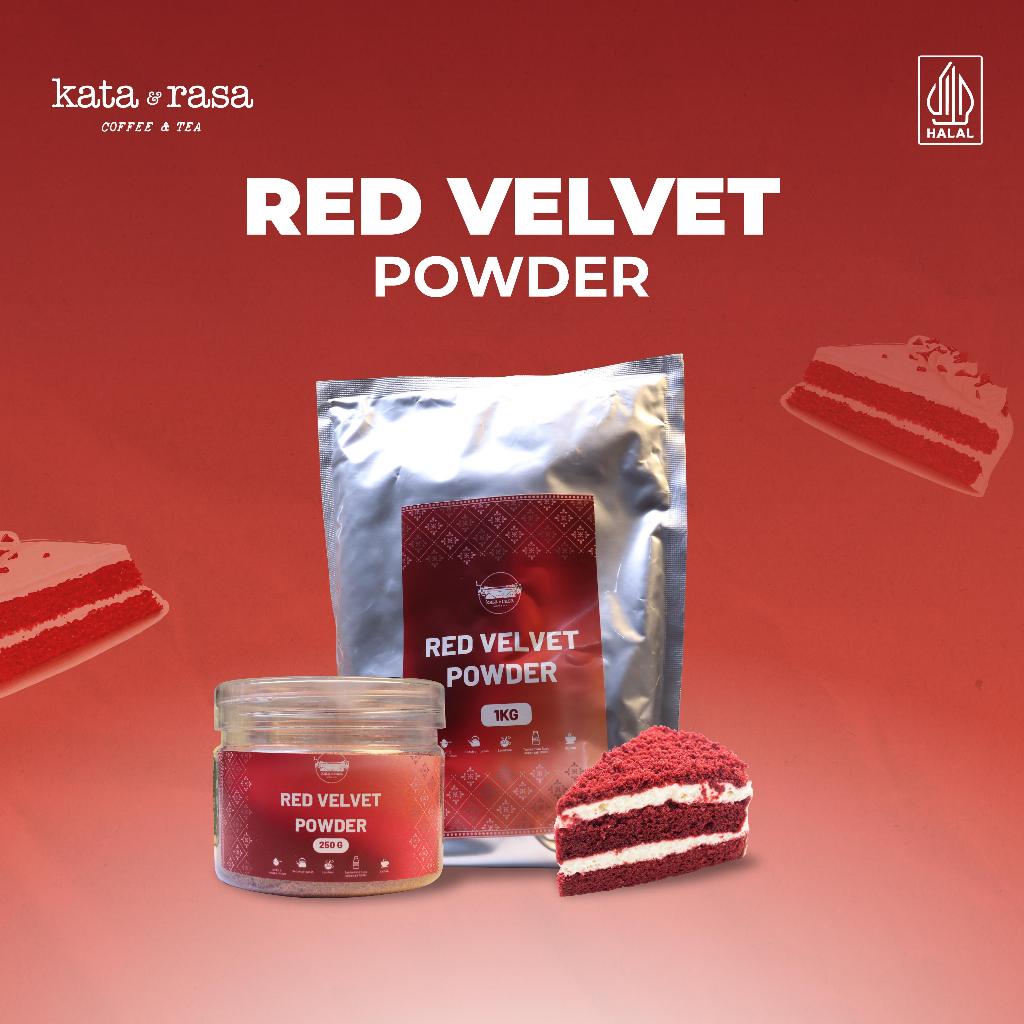 

Bubuk Minuman Kata Rasa Red Velvet Powder | 250 gr - 1kg | Bubuk Minuman Red Velvet | powder minuman