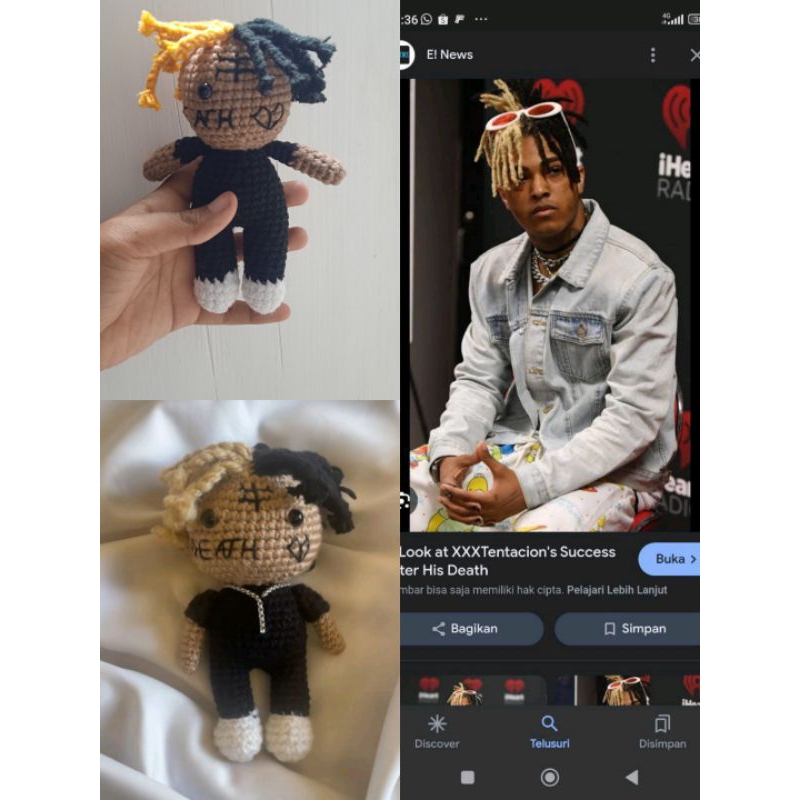BONEKA RAJUT XXX TENTACION/ AMIGURUMI RAJUT XXX TENTACION