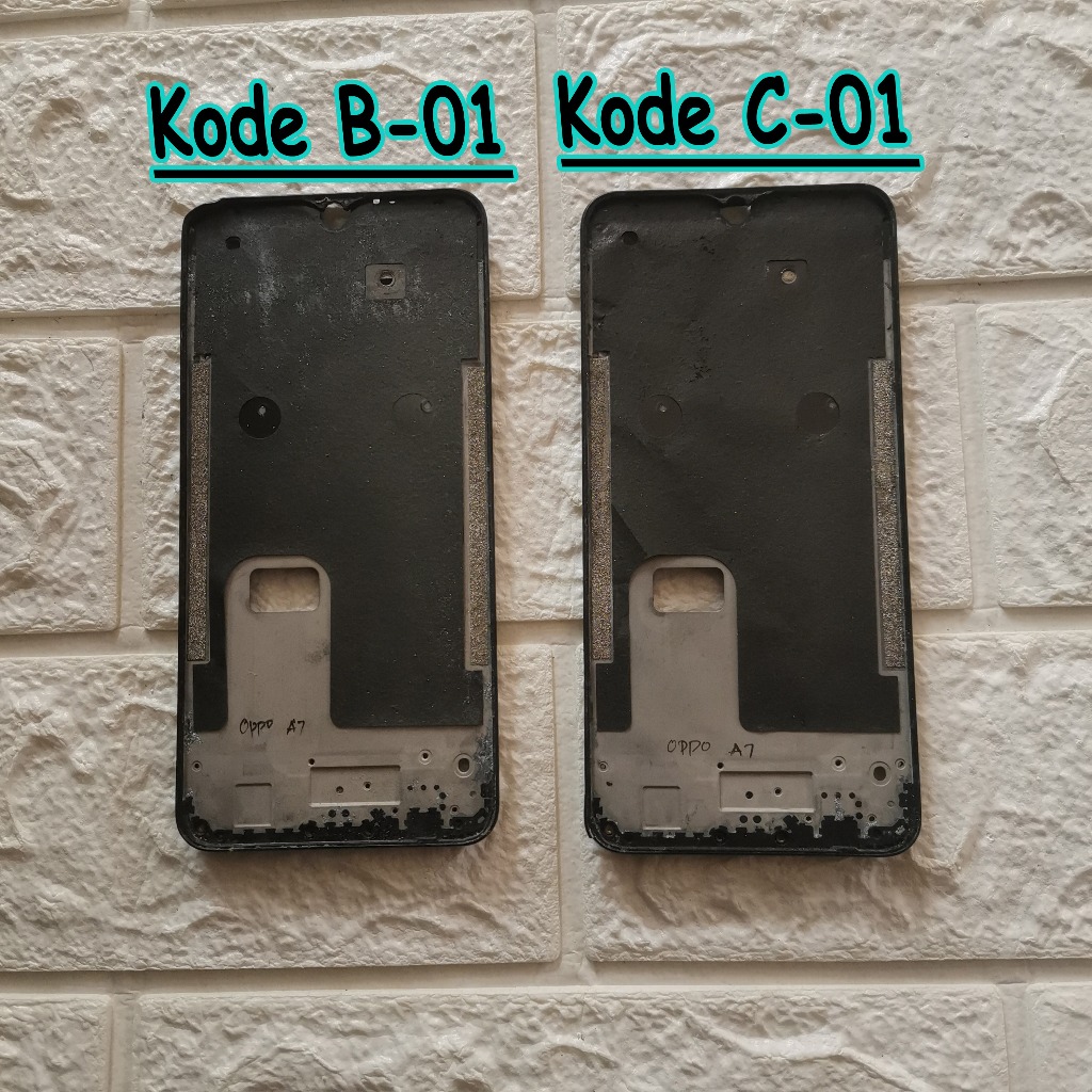 Frame Oppo A7 Tatakan LCD Original Copotan - Dudukan Layar HP