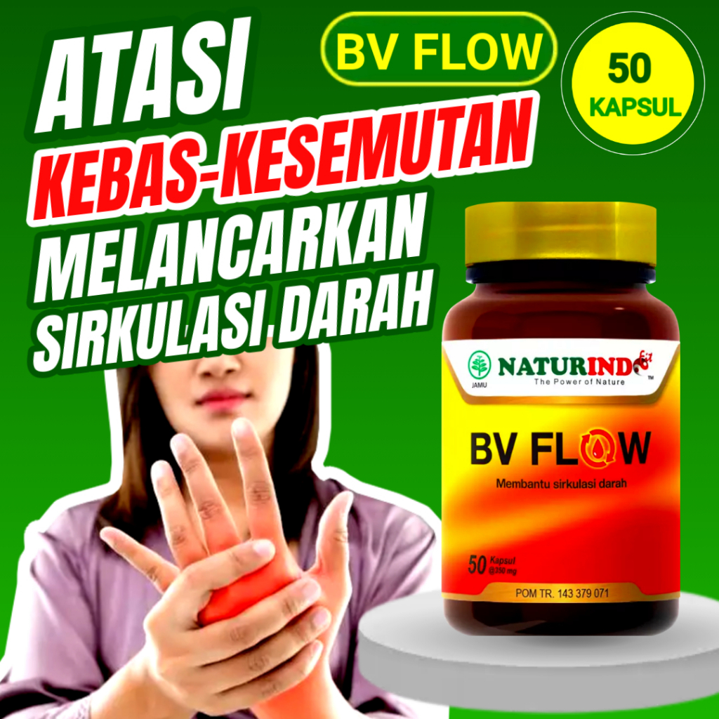 BV FLOW OBAT KESEMUTAN DAN KEBAS TANGAN KAKI KESEMUTAN JARI KESEMUTAN PELANCAR PEREDARAN DARAH