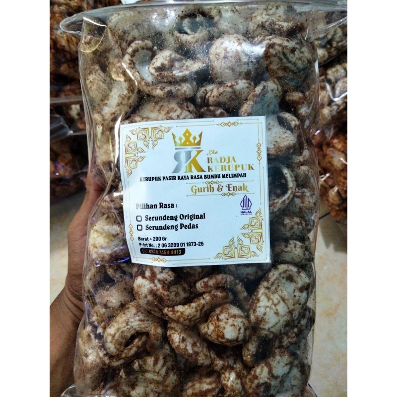 

kerupuk serundeng original dan pedas 2pcs