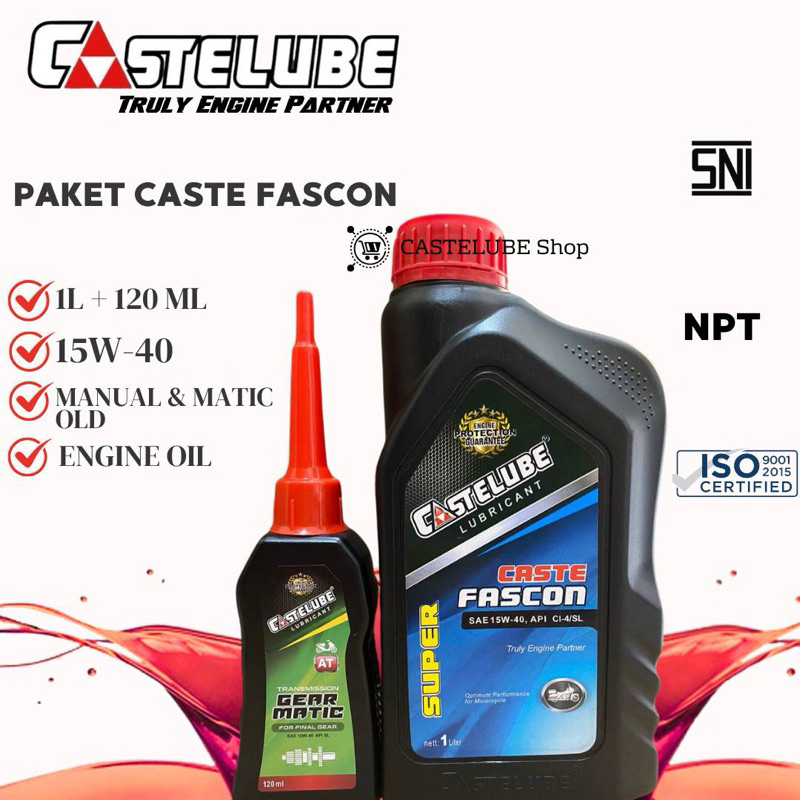 Castelube Fascon Paket 15W-40 (1L & Gear matic 120ml)