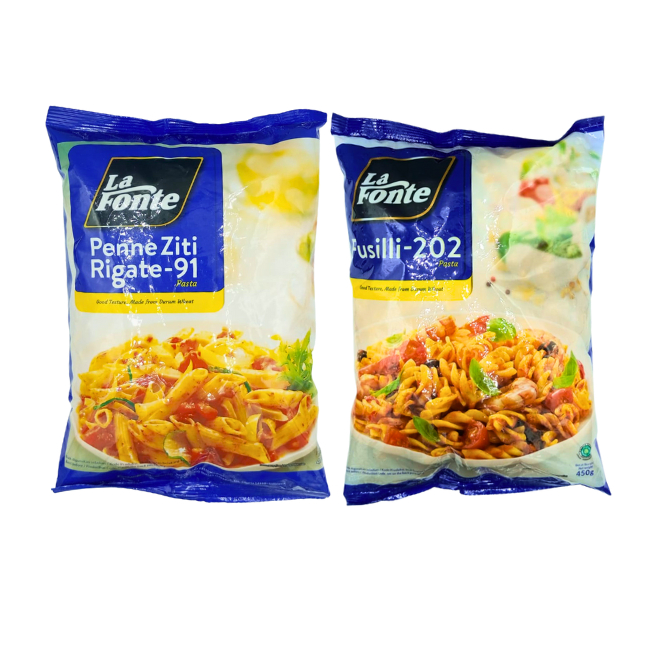

(SMM) La Fonte Fusilli - 202 450GR Fusili Pasta Lafonte Fusilli - Penne Ziti Rigate-91