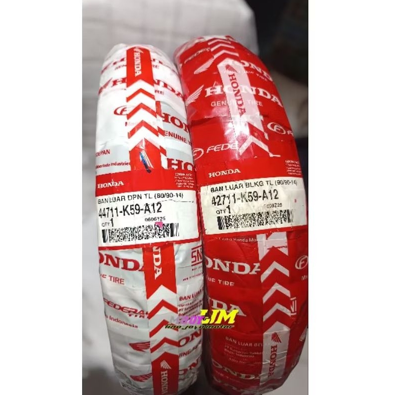 BAN BELAKANG TUBLES FEDERAL BEAT/VARIO/MIO/SCOOPY 90/90-14