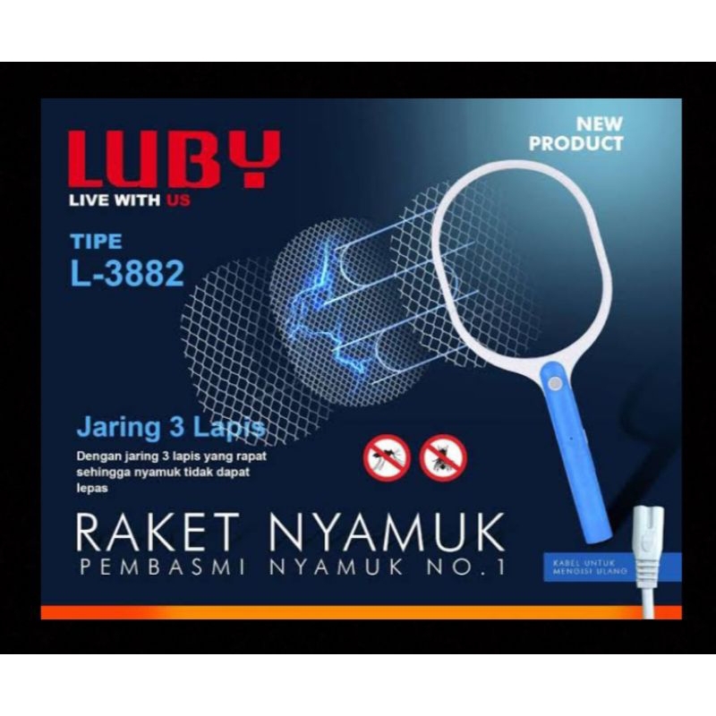RAKET NYAMUK LUBY L-3882